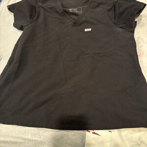 2 Women’s Black Short Sleeve Scrub Top